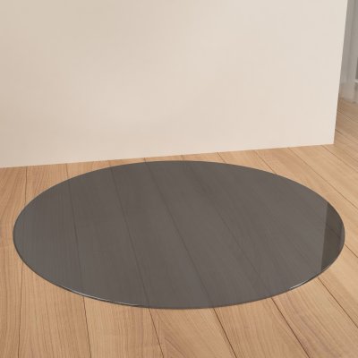 Funkenschutz Runde Glasplatte 8 mm Graues ESG Glas Parsol®