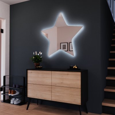 LED Spiegel Stern 3