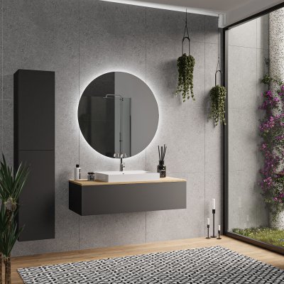 Smart Home Spiegel rund KNX/Dali - EMILY