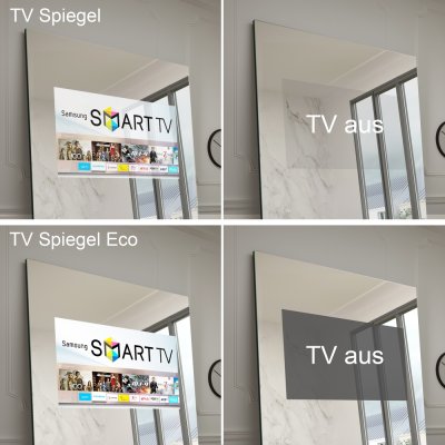 Standspiegel mit TV