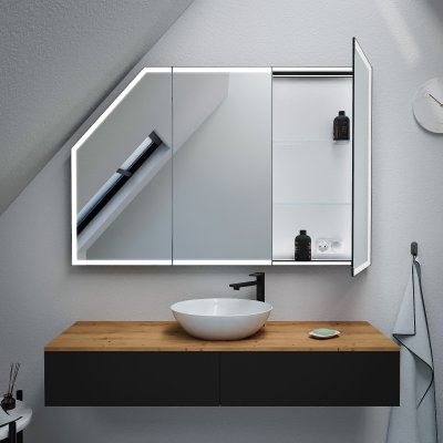 Dachschrägen-Spiegelschrank - Supreme