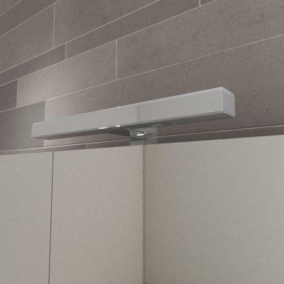 Spiegelschrank mit Lampe Veronica und Ablage fürs Bad 2