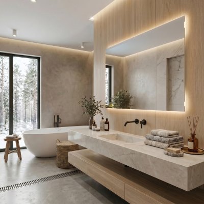 Wandspiegel Bad - Mirka M56L2H