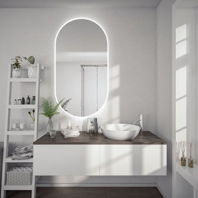 Badezimmerspiegel abgerundet F610L4K