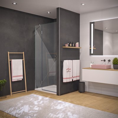 Glas Duschtür auf Maß mit Motiv DESIGN 3/104