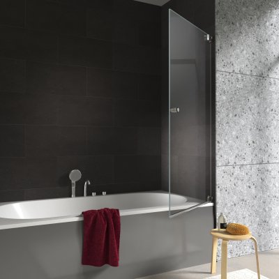 Badewannen Duschwand aus Glas mit Drehtür - Galana Pro (rechts)