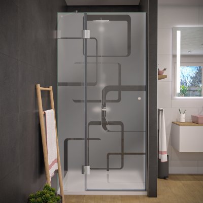 Nischentür für Dusche nach Maß DESIGN 1/104