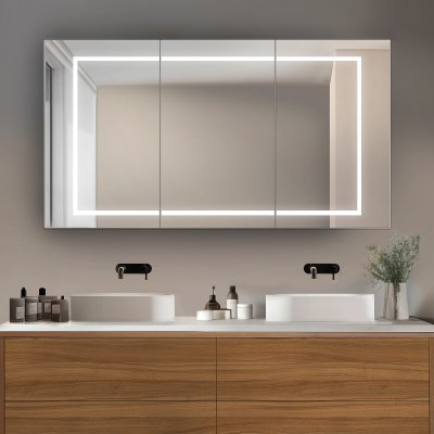 Spiegelschrank fürs Bad mit LED Licht - CHICAGO