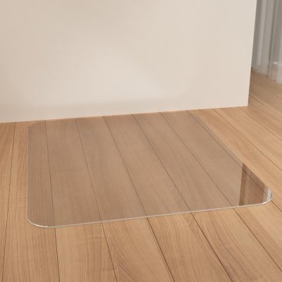 Funkenschutz mit 4x Runden Ecken aus 6 mm ESG Glas
