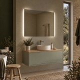 Badezimmer-Spiegel M06L2V, opt. mit Bluetooth