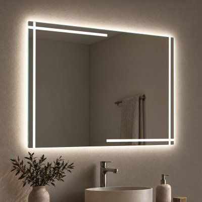Badspiegel mit LED Beleuchtung - Pechina