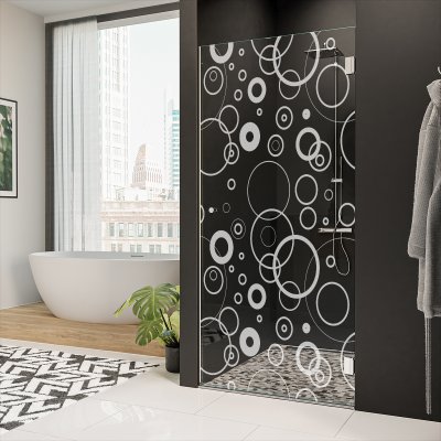 Duschtür Glas mit Motiv CERCO 2/101