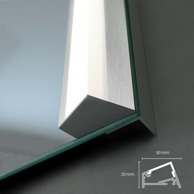 Lichtspiegel, opt. mit Spiegelheizung - Rheine 2