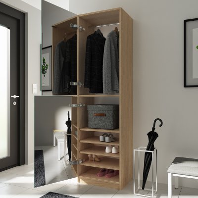 Garderobenschrank mit Spiegeltüren GS006