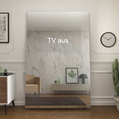 Standspiegel mit TV