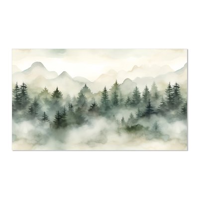 Küchenrückwand ESG Glas 6mm mit keramischen Farbdruck FOG 1