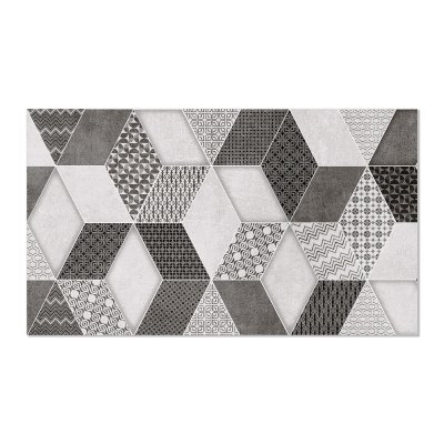 Küchenrückwand ESG Glas 6mm mit keramischen Farbdruck GEOMETRIC TILE 1