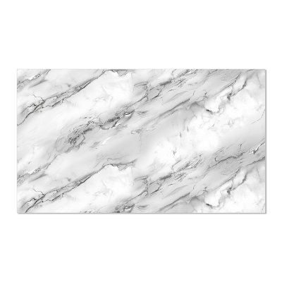 Küchenrückwand ESG Glas 6mm mit keramischen Farbdruck MARMOR WEISS 1
