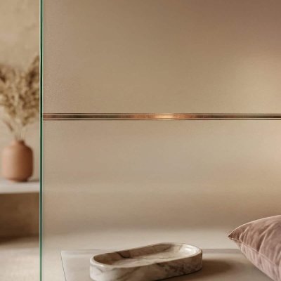 Glas-Schiebetür satiniert AREAL 2S/GF