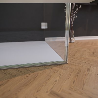 Duschkabine nach Maß Glas satiniert, Tür seitlich AREA 7/210