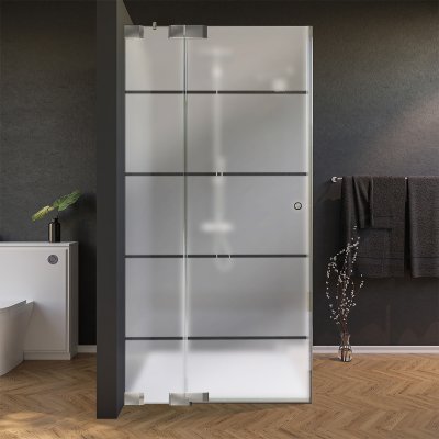 Duschkabine satiniertes Glas, Tür seitlich AREA 2/210
