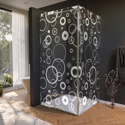 Glas Duschkabine Tür seitlich CERCO 2/210