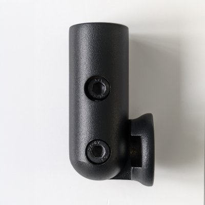 Wandanschluss schwarz 180° verstellbar für Ø 12 mm Stabistange geeignet
