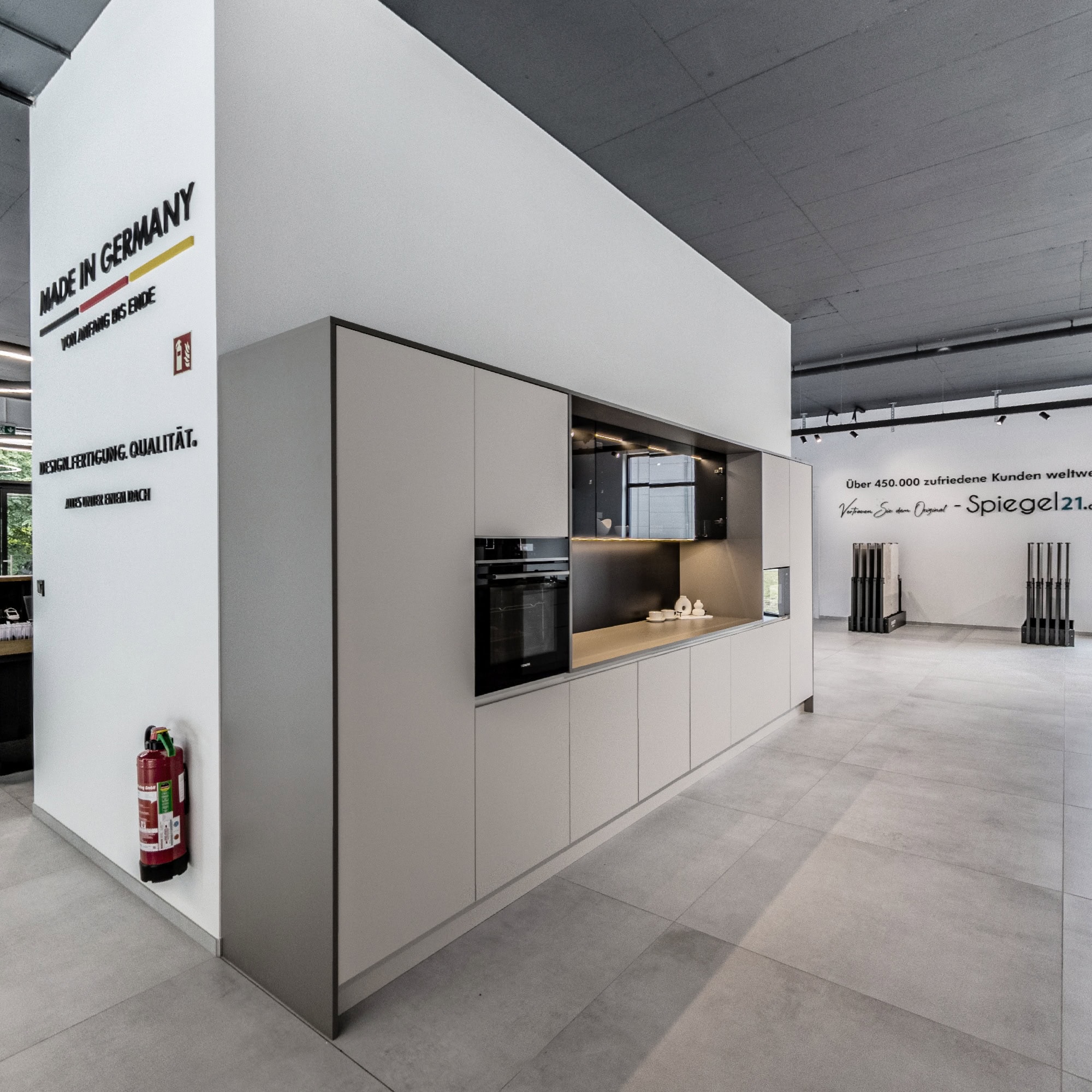 Küche nach Maß im Showroom